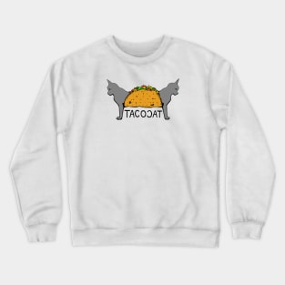 Tacocat Two-Headed Cat Taco - Lettering Crewneck Sweatshirt